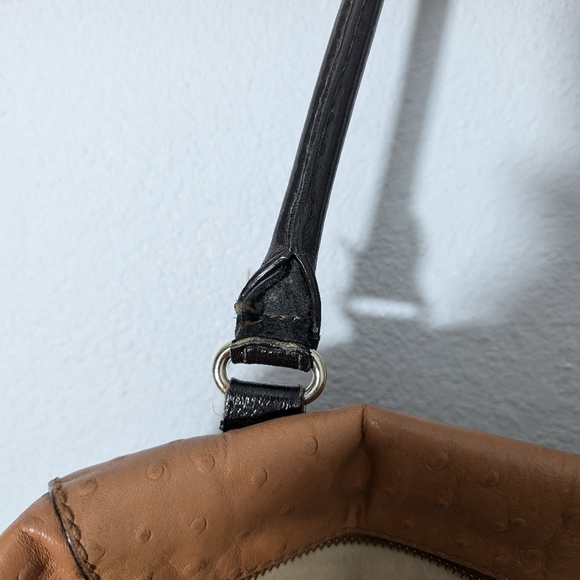 Kate Spade ostrich leather overnight tote *flawed* - Picture 12 of 15